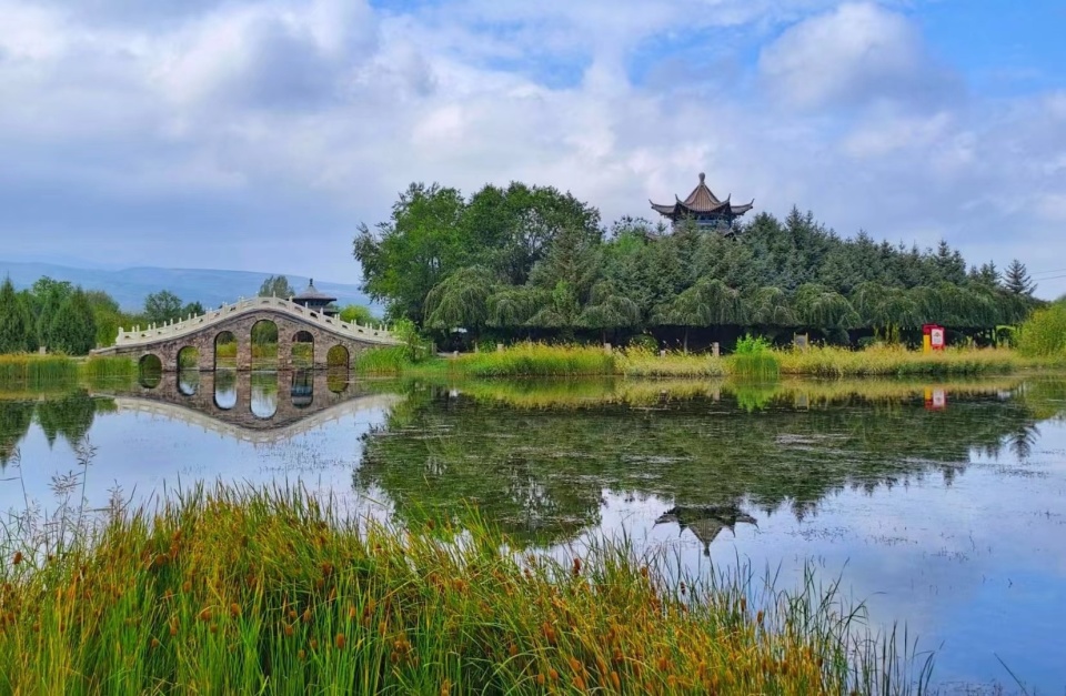 甘肅民樂 “爛河灘”變身“生態園”